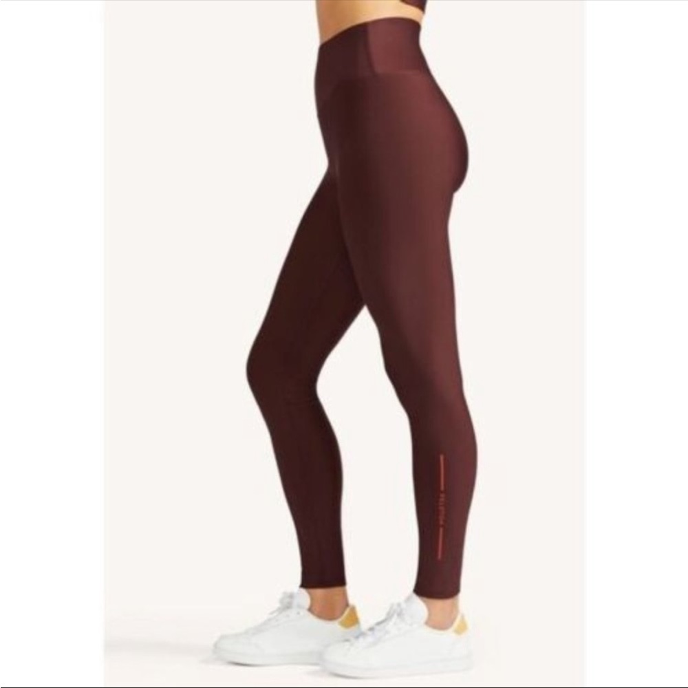 Peloton show up leggings red burgundy. NWT originally $90